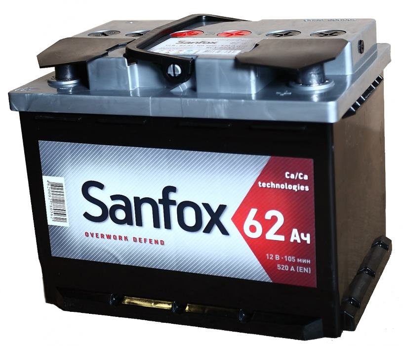 Аккумулятор  60 "SanFox" прямая полярность