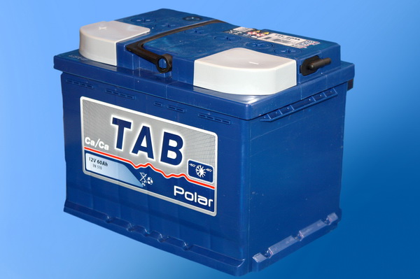 Аккумулятор  60 "TAB POLAR BLUE" прямая полярность