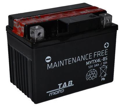 Мото аккумулятор 12V - 4 А/ч "TAB moto MYTX4L-BS"