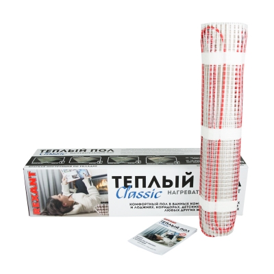 Теплый пол (нагревательный мат) REXANT Classic RNX-1.0-150 (150 Вт, 1.0кв.м) 51-0502-2