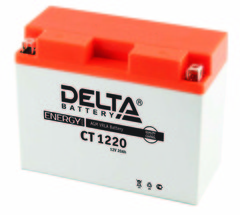 Аккумуляторная батарея стартерная 12в 20Ач ОП 230А залитая 205х90х164 Delta (Y50-N18L-A3) CT1220
