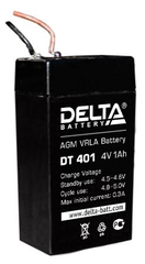 Аккумуляторная батарея 4в 1Ач 35х22х69мм Delta DT401