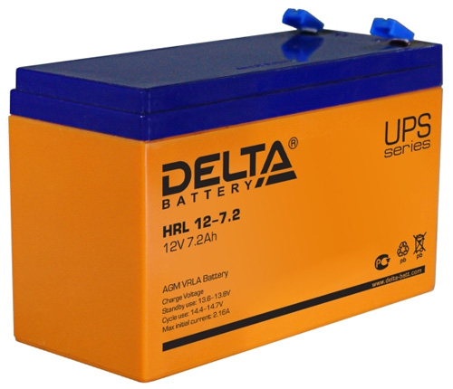 Аккумуляторная батарея 12в 7.2Ач 151х65х100мм Delta HRL12-7.2