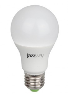 Jazzway лампа светодиодная для растений A60 E27 9W матовая IP20 .5002395