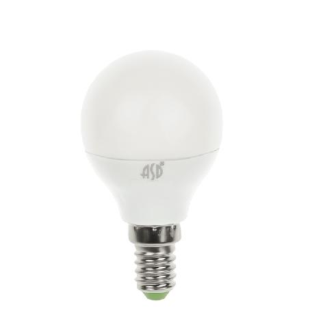 Лампа светодиодная ASD - E14 / Шар Р45 / 7,5ВТ / 3000К / 78х45