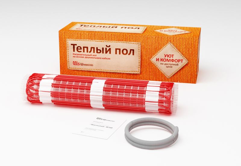 Теплый пол (нагревательный мат) Warmstad WSM-1060 Вт, 7.0 м2
