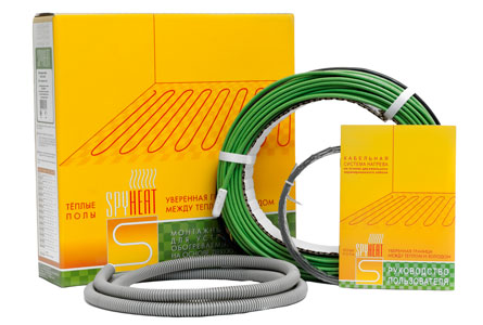 Теплый пол кабельный SpyHeat SHD-15-150 Вт (0.9-1.2кв.м.)