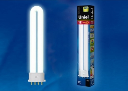 Лампа люминесцентная Uniel - 2G7 / 11ВТ / 220 Вольт / 4000K