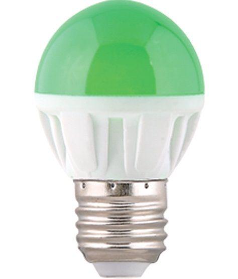 Лампа светодиодная ECOLA - E27 / G45 / 2.6 Вт / 220 Вольт / Зеленый