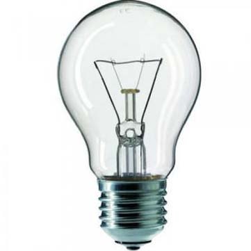 Лампа накаливания E27 / 60Вт / Прозрачная