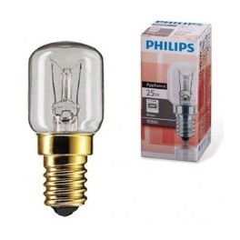 Лампа накаливания T22 Е14 15Вт Philips трубчатая для печей 300С