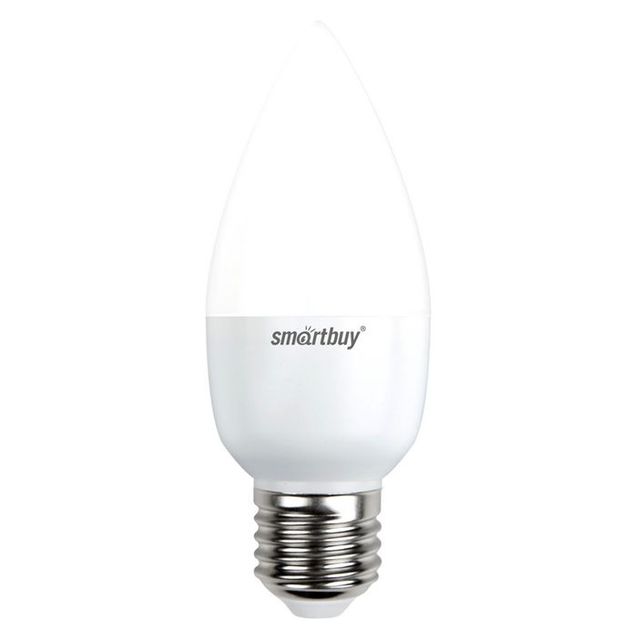 Лампа светодиодная Smartbuy свеча - E27 / 5ВТ / 3000K